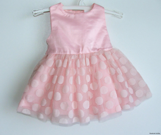 Sváteční růžové šaty vel. 68