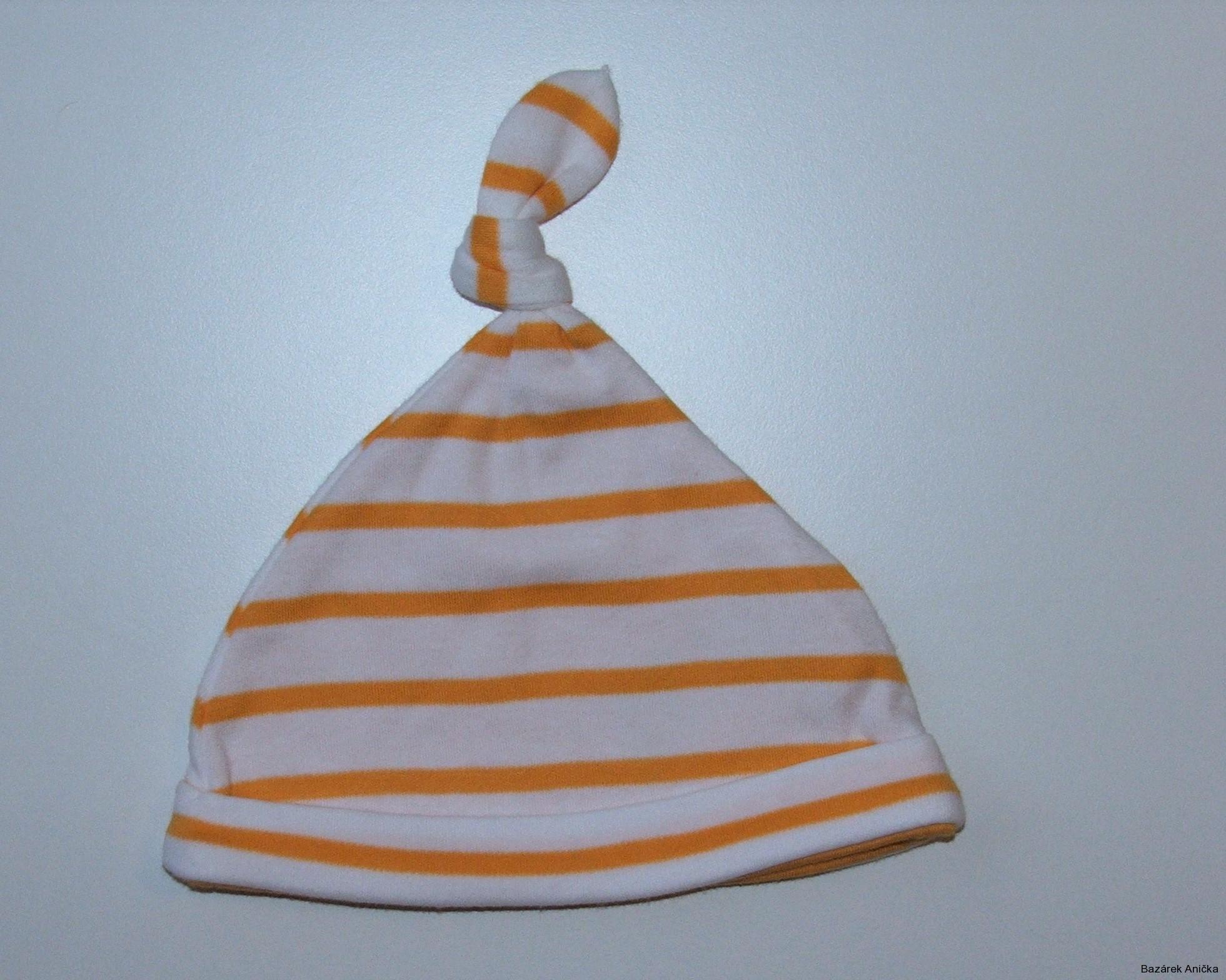 Dvouvrstvá pruhovaná čepička vel. 62, Mothercare