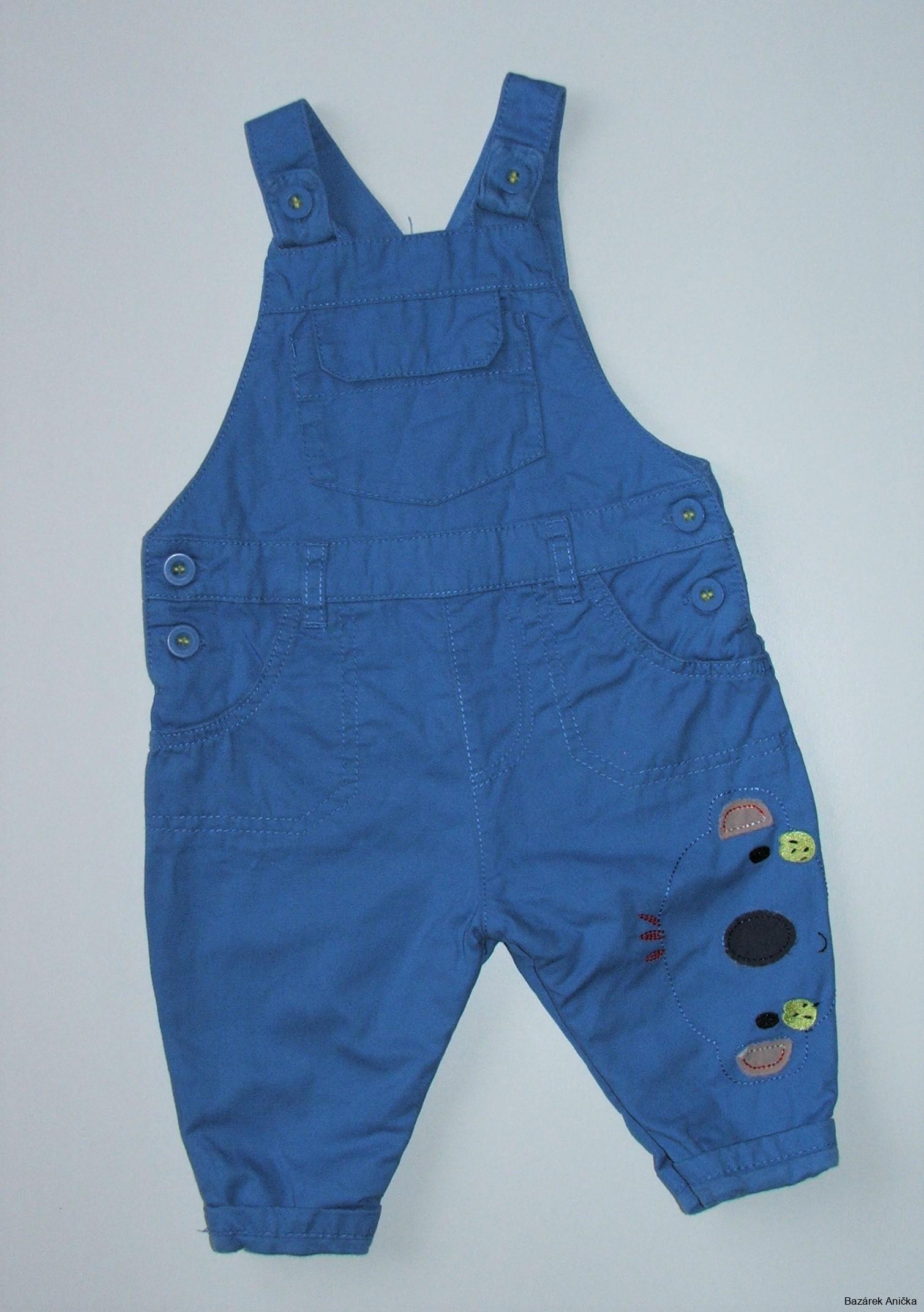 Plátěné kalhoty s laclem vel. 62, Mothercare