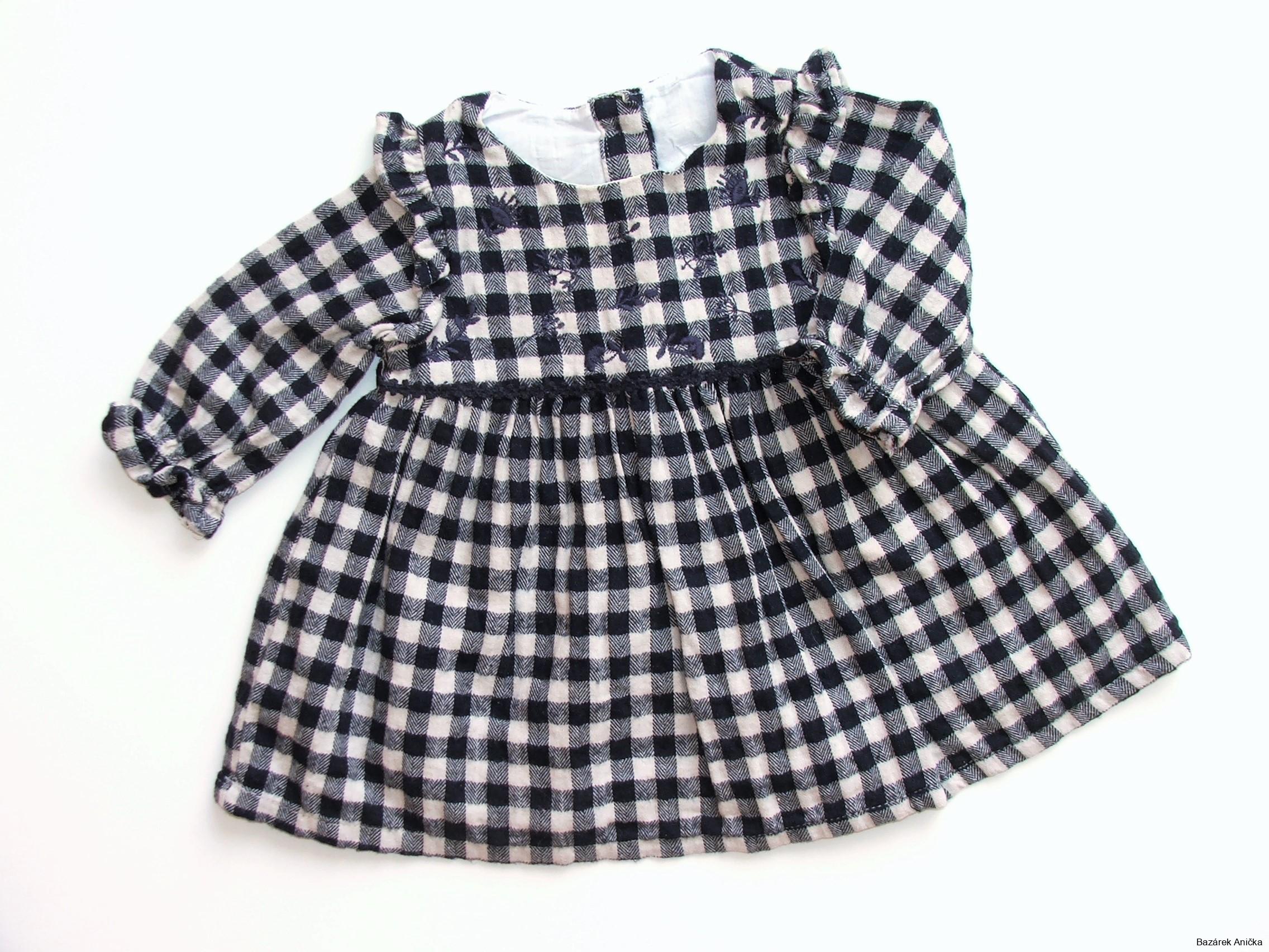 Flanelové šaty vel. 62, Matalan