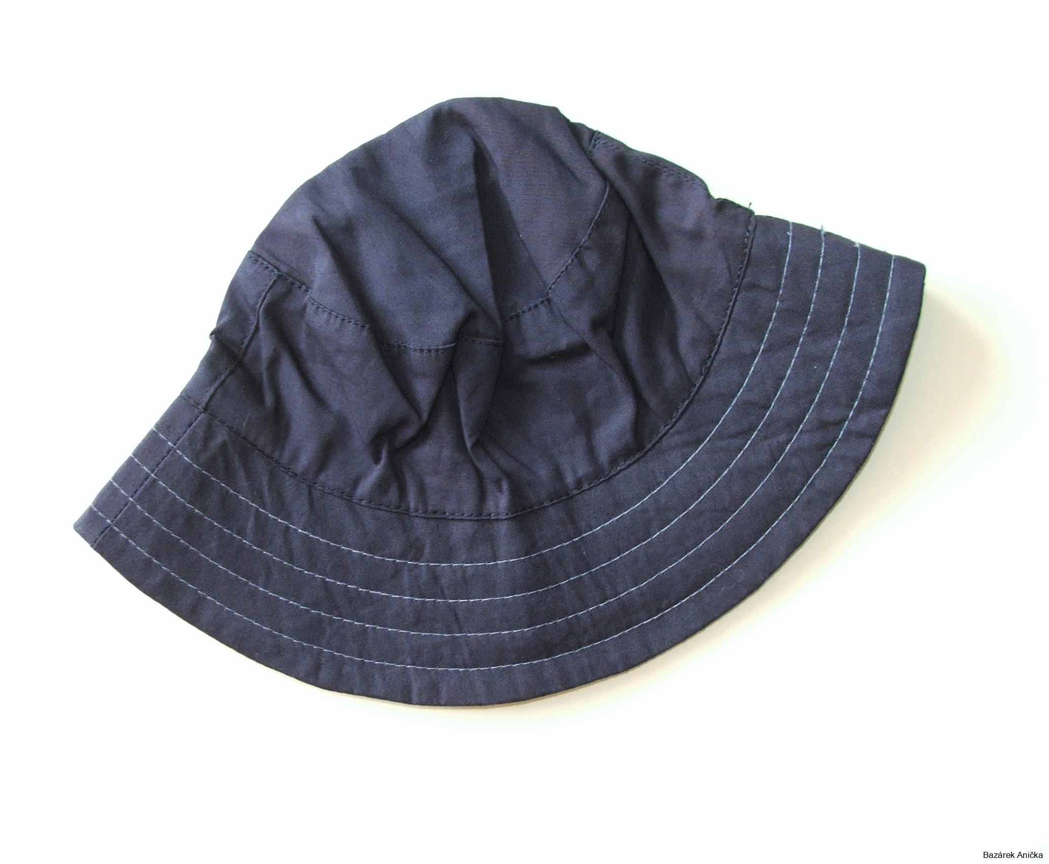 Plátěný chlapecký klobouk vel. 62, Nutmeg