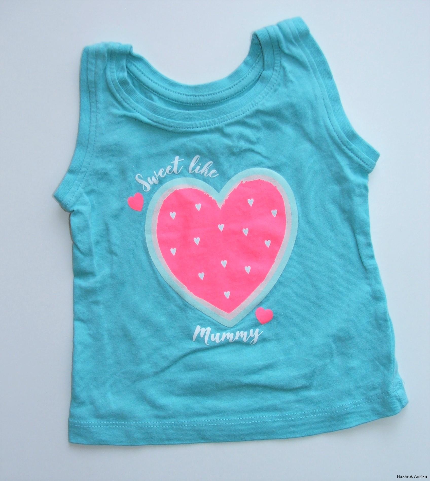 Dívčí tílko se srdíčkem vel. 62, Primark
