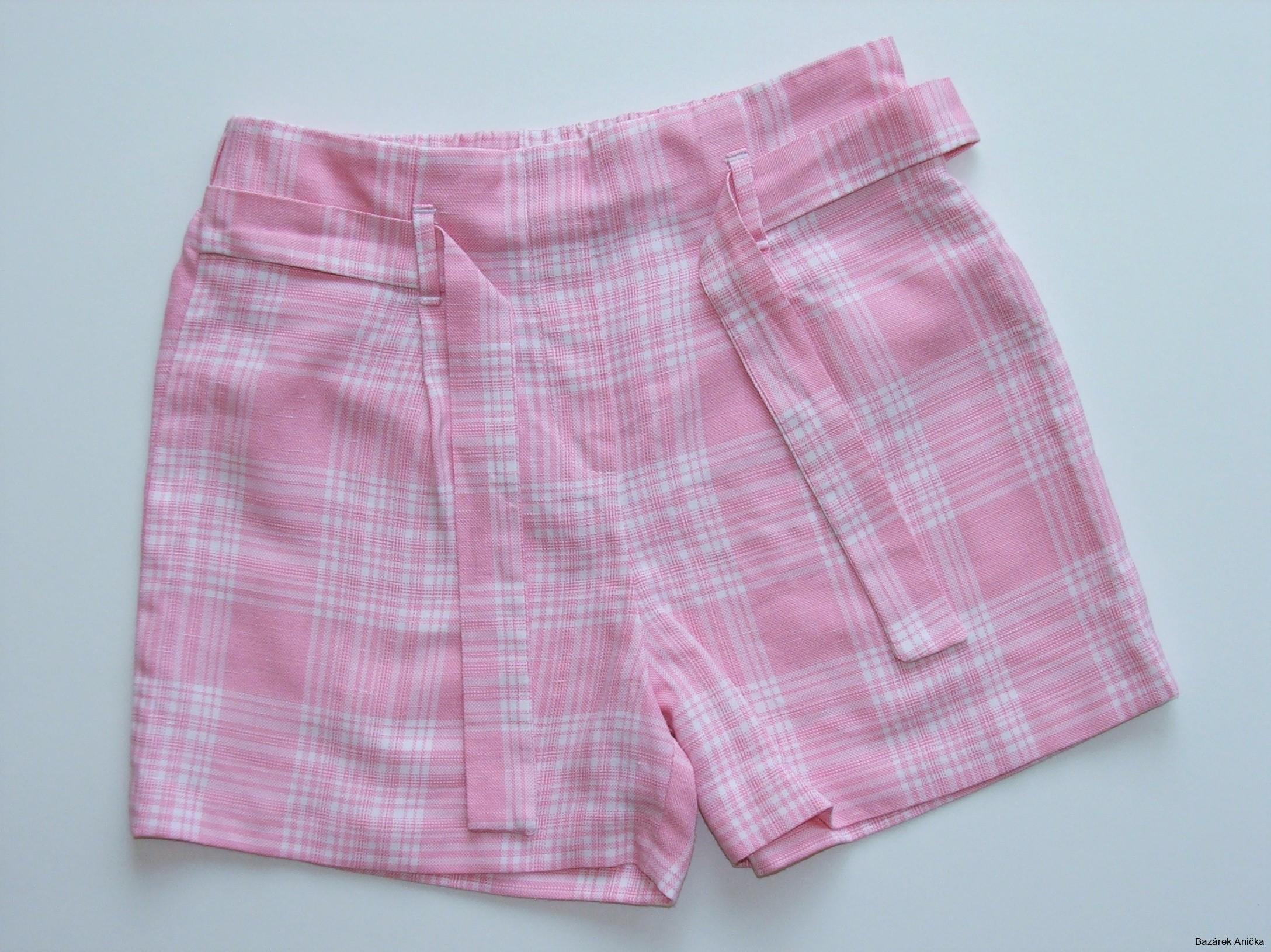 Růžové dívčí kraťasy vel. 9-10 let, RIVER ISLAND