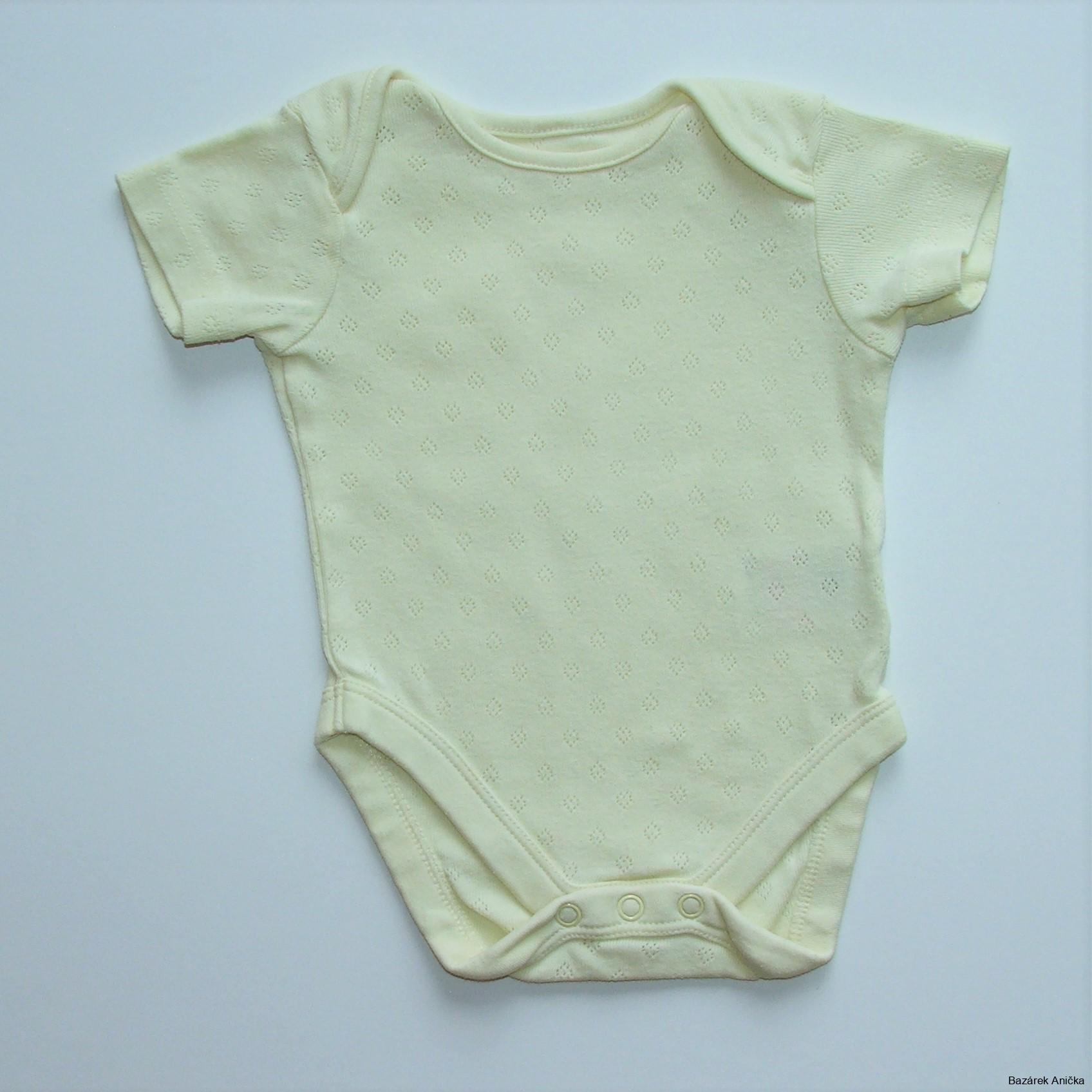 Žluté letní dívčí body vel. 1-3m, Mothercare