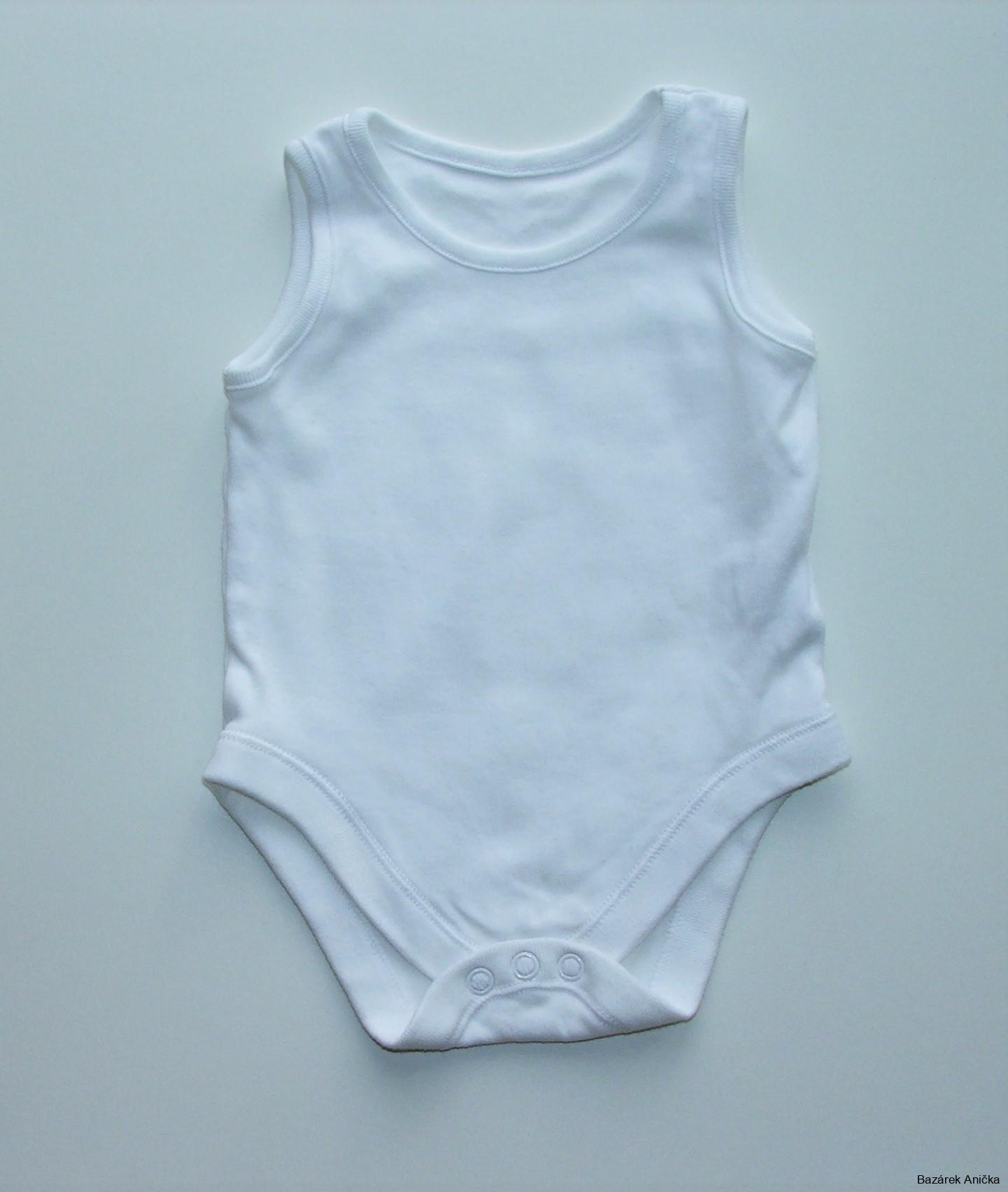 Bílé body tílko vel. 62, F&F
