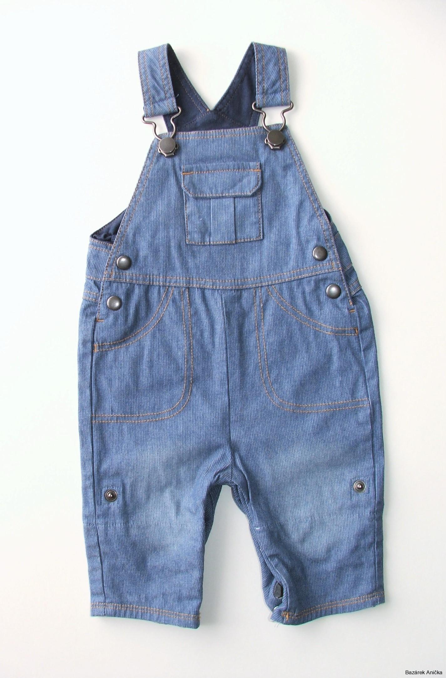  Riflové kalhoty s roll up nohavicemi vel. 62, Mothercare