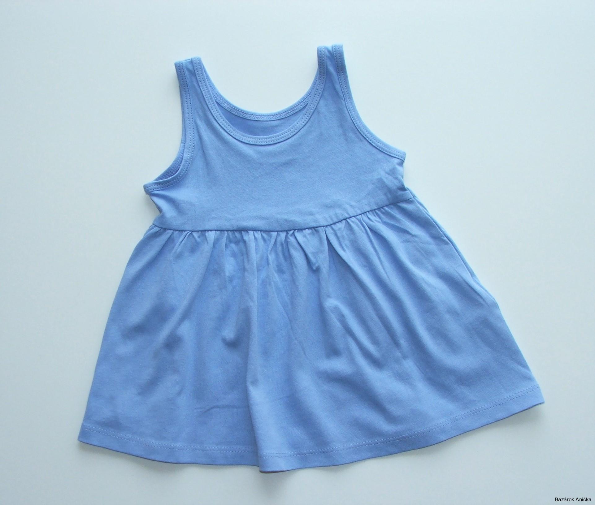 Modré šaty / delší tunika vel. 68, Primark