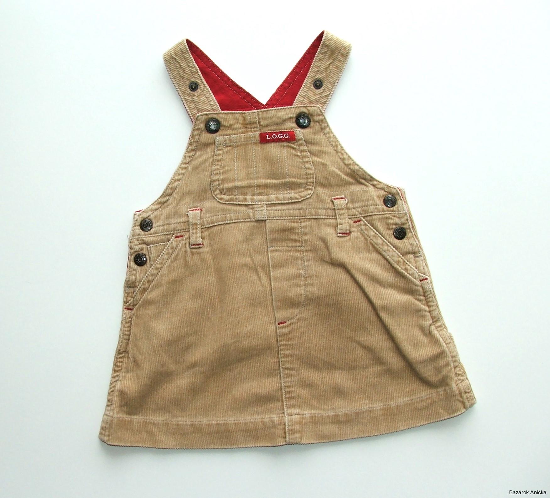 Sukně s laclem / šatovka vel. 2-4m, H&M