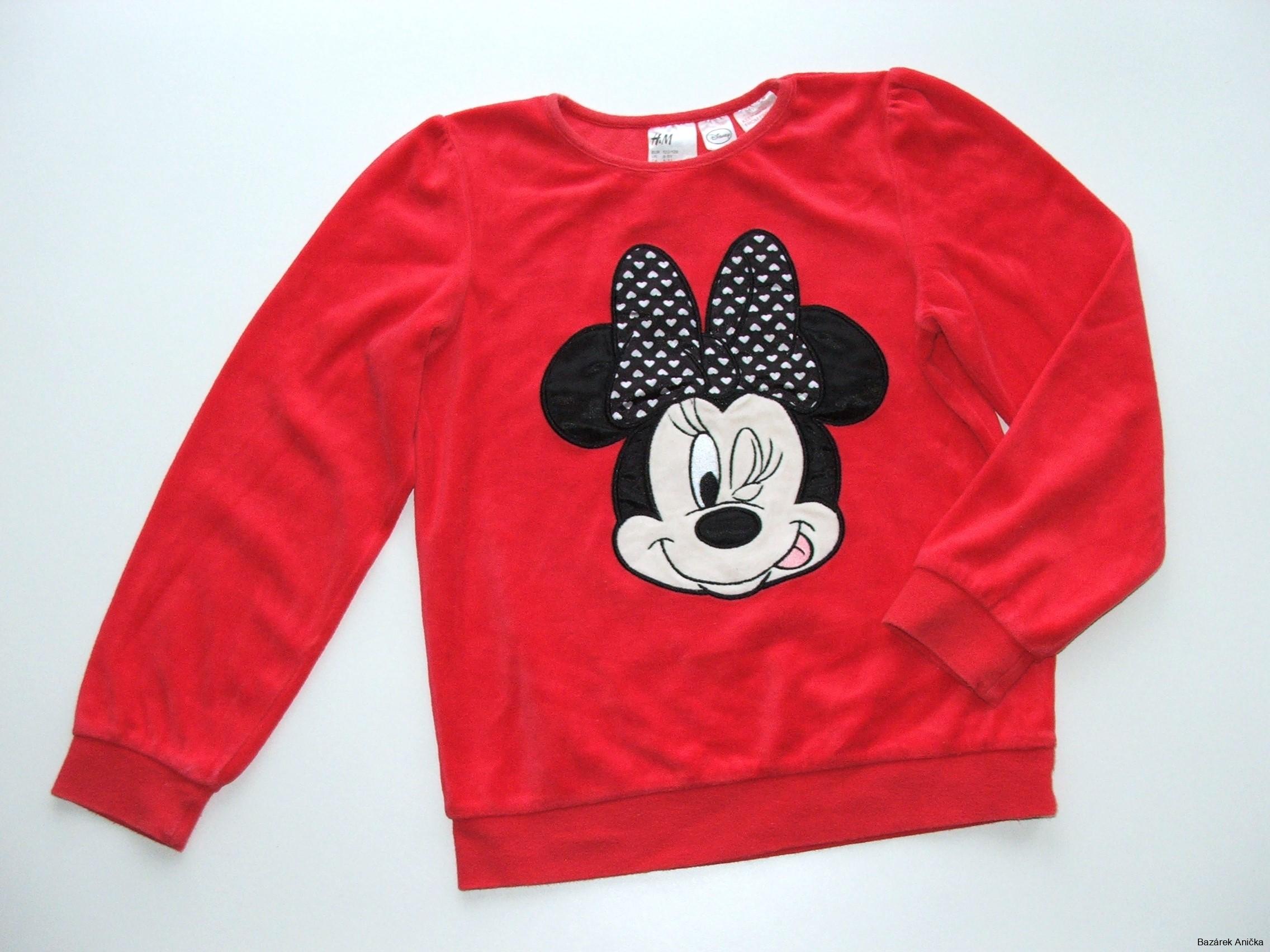 Sametková mikina vel. 6-8 let, H&M