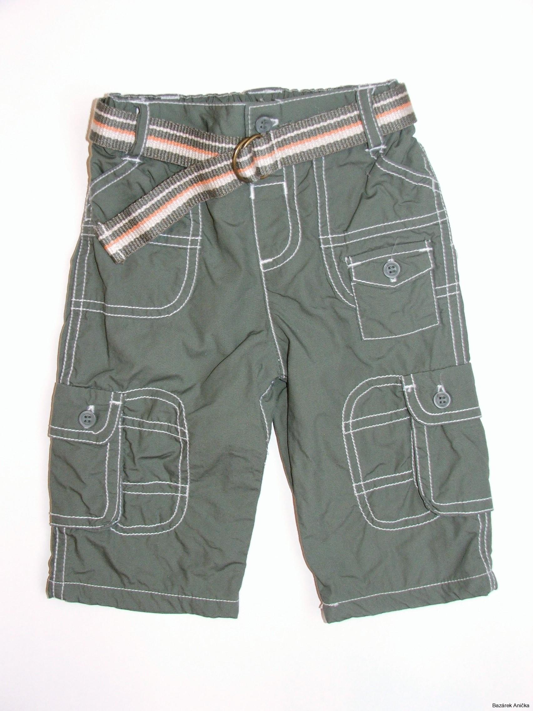 Podšité plátěné kalhoty vel. 68