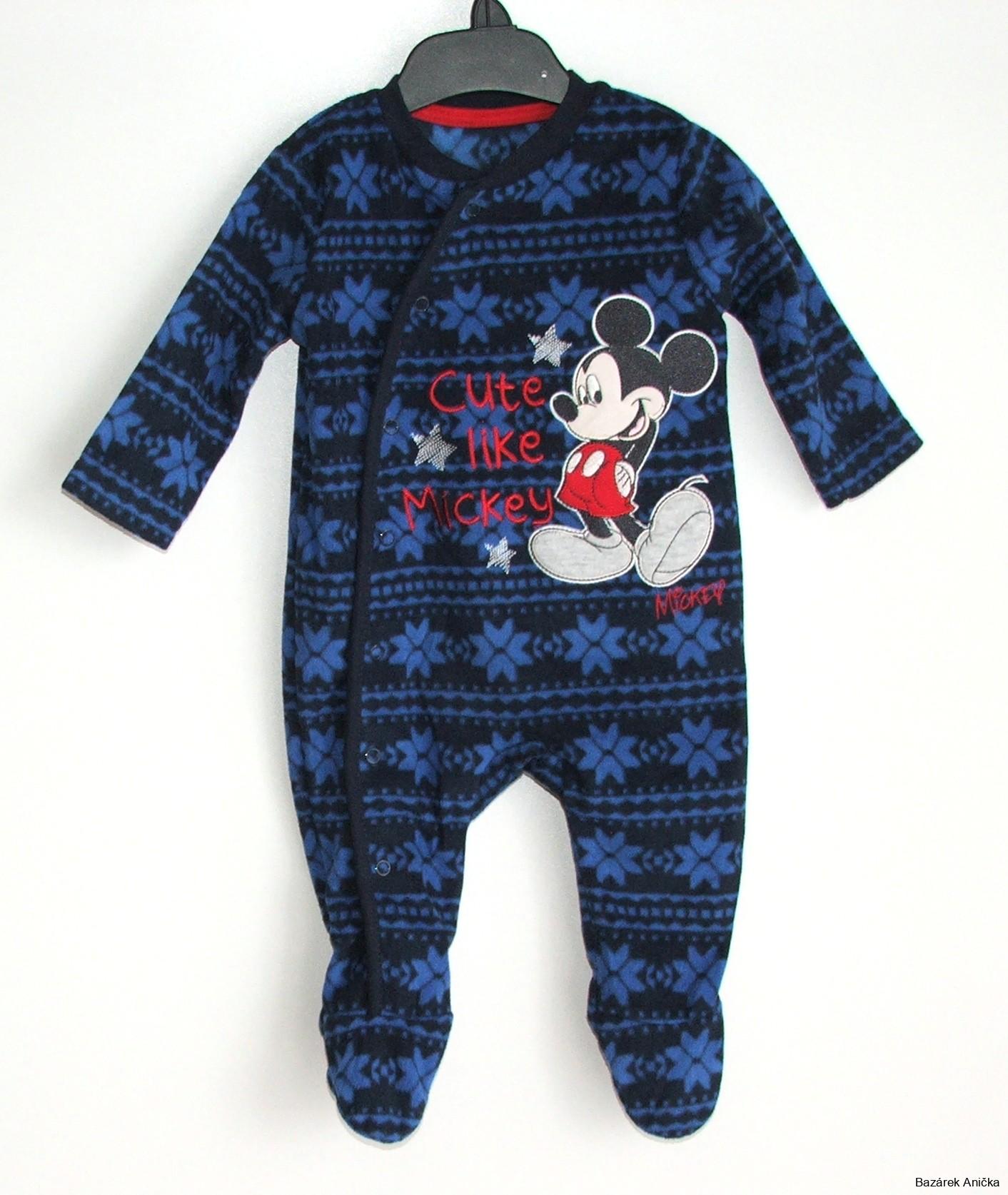 Flessový overal s Mickeym vel. 68, Disney
