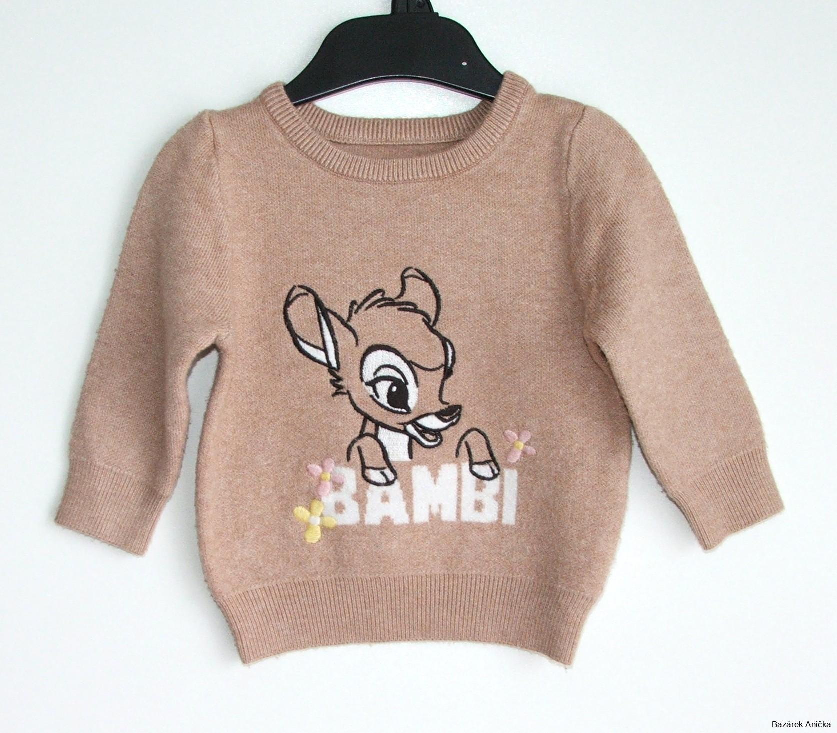 Dívčí svetr s Bambi vel. 68, Disney