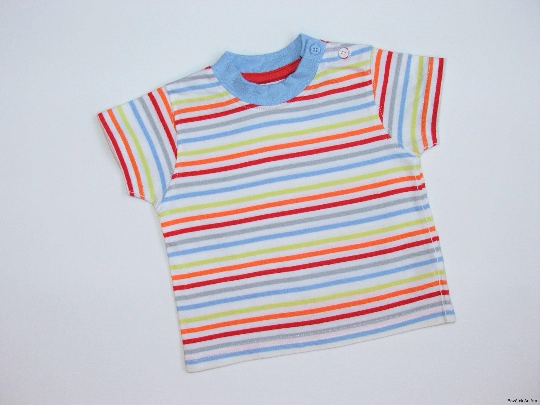 Pruhované chlapecké triko vel. 62, Miniclub