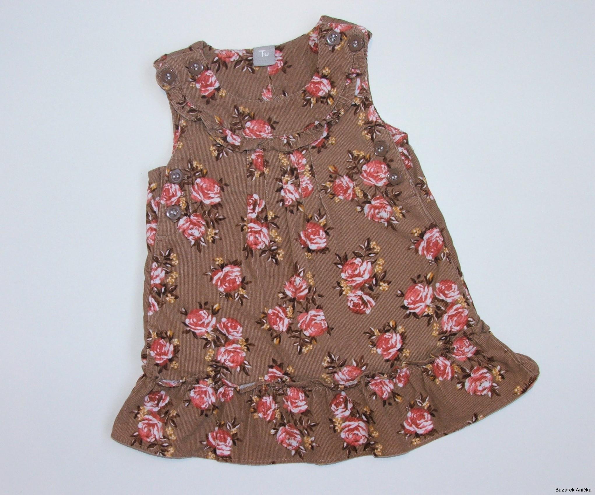 Květované šaty vel. 68, TU