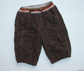 Podšité teplejší plátěné kalhoty vel. 68, Mothercare