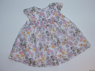 Letní šaty s květy vel. 68, Nutmeg