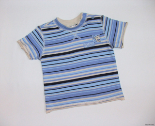 Pruhované chlapecké triko vel. 68