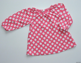 Růžové tričko / tunika vel. 2-4m., H&M