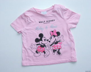 Růžové tričko s Minií vel. 74, Disney