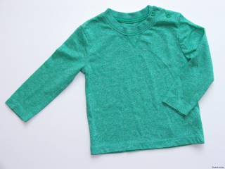 Zelené tričko dlouhý rukáv vel. 68, F&F