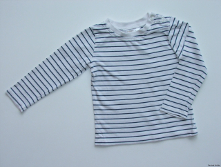 Pruhované chlapecké tričko vel. 74, M&Co