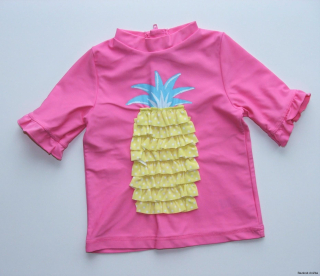 Plavkové dívčí triko UPF 40+ vel. 80, Matalan