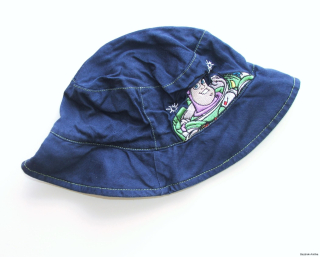 Plátěný modrý klobouk vel. 3-6 let, TU