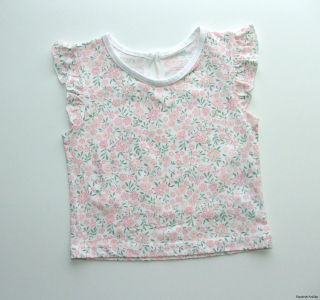 Dívčí tričko s květy vel. 80, Primark