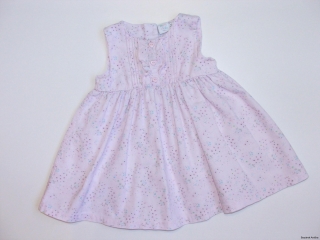 Letní fialovo růžové šaty vel. 68, Miniclub