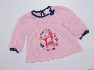 Dívčí růžové triko vel. 62, Miniclub