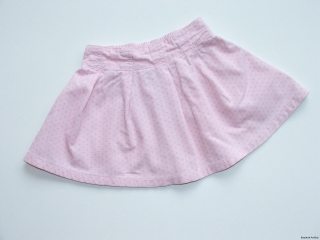 Růžová manšestrová sukně vel. 74, TU