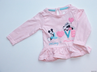 Růžové tričko Disney s Minnií vel. 62