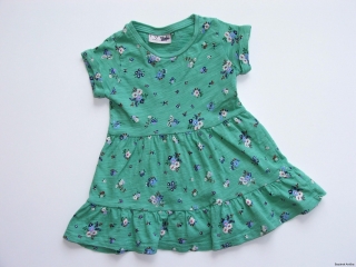 Zelenkavé šaty s květy vel. 74, Next