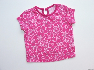 Růžové dívčí triko vel. 68, F&F